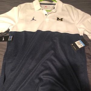 Michigan Jordan Jumpman Polo (Med) *$75*